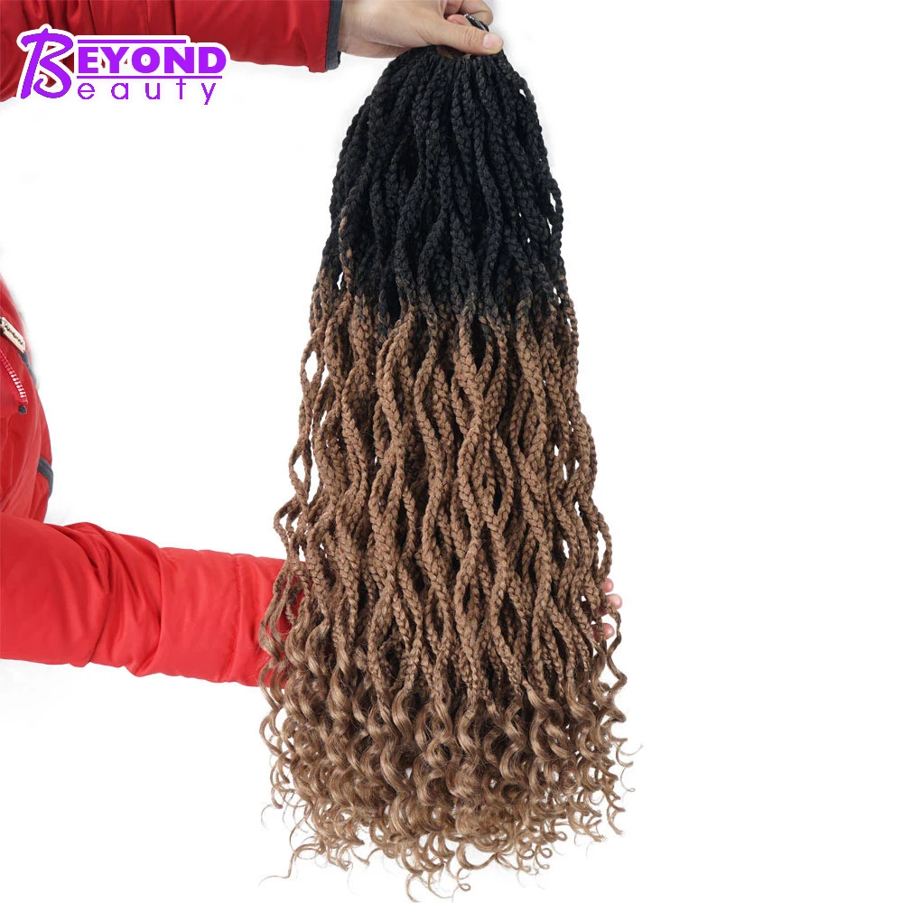 Beyond Beauty Goddess Box Braids Curly Crochet Hair Extensions Crochet Braids Synthetic Braiding Hair Black Color Bulk
Beyond Beauty Goddess Box Braids Curly Crochet Hair Extensions Crochet Braids Synthetic Braiding Hair Black Color Bulk
