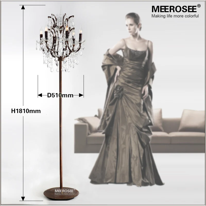 Popular Vintage Style Crystal Floor Lamp Rust Red Color Stand Lamp with 6 Lights for Reading Room Hotel Living Room LD003
Popular Vintage Style Crystal Floor Lamp Rust Red Color Stand Lamp with 6 Lights for Reading Room Hotel Living Room LD003
