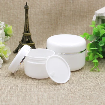 40/100pcs 20/50/100/250g White Face Cream Jar Pot Silver Liner Cosmetic Empty PP Mask Refillable Package Sub Bottling Container
40/100pcs 20/50/100/250g White Face Cream Jar Pot Silver Liner Cosmetic Empty PP Mask Refillable Package Sub Bottling Container