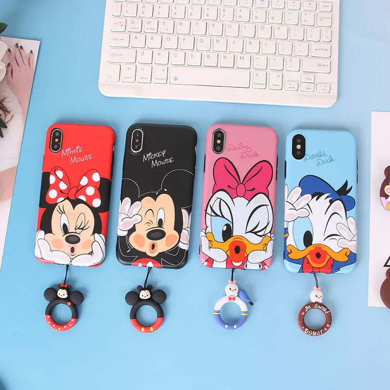 For iPhone 8 8plus Cute minnie mickey phone Cases For iphone X 6 6s 6plus 7 7Plus Cartoon daisy daisy soft back cover +3D strap
For iPhone 8 8plus Cute minnie mickey phone Cases For iphone X 6 6s 6plus 7 7Plus Cartoon daisy daisy soft back cover +3D strap