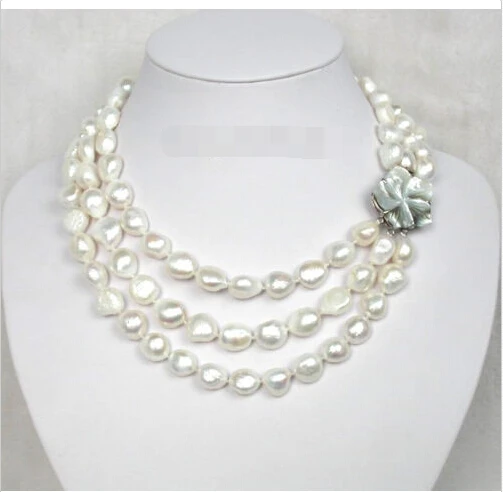 luster 3row baroque white pearls necklace seashell clas ^^^@^Noble style Natural Fine jewe FREE SHIPPING
luster 3row baroque white pearls necklace seashell clas ^^^@^Noble style Natural Fine jewe FREE SHIPPING