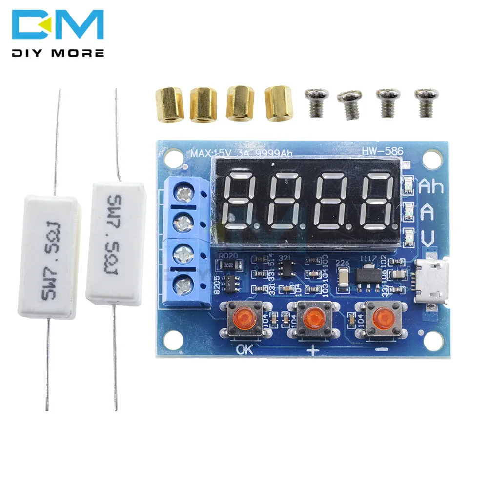 Micro USB Power Battery Capacity Tester ZB2L3 LED Digital Li-ion Lithium 18650 External Load Battery Discharge Testing Analyzer
Micro USB Power Battery Capacity Tester ZB2L3 LED Digital Li-ion Lithium 18650 External Load Battery Discharge Testing Analyzer