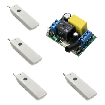 AC 220V Wireless Remote Control Switch 1CH 10A Relay Micro Switch Wireless Remote Control ON/OFF Receiver With 4Pcs Transmitter
AC 220V Wireless Remote Control Switch 1CH 10A Relay Micro Switch Wireless Remote Control ON/OFF Receiver With 4Pcs Transmitter