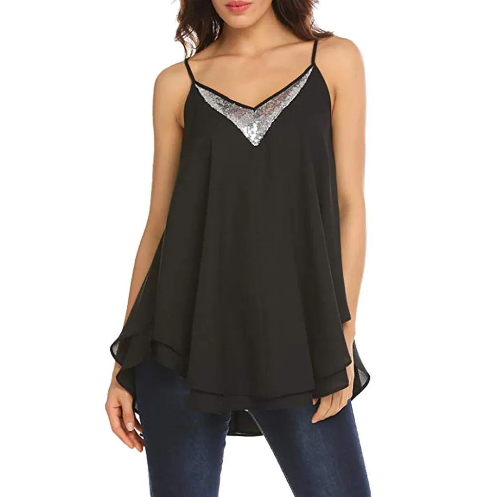sexy tank top 2019 Women Top Sleeveless Sequin Loose Hollow Out Tank solid Tops Ladies hot sale @8
sexy tank top 2019 Women Top Sleeveless Sequin Loose Hollow Out Tank solid Tops Ladies hot sale @8