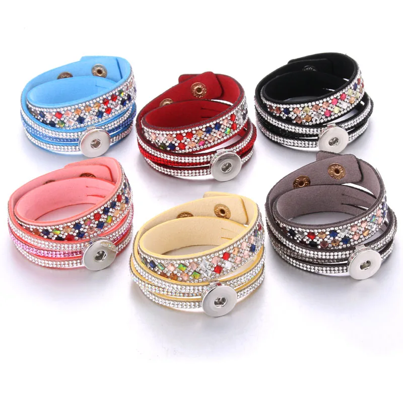 2019 New Snap Button Jewelry Leather 18mm Snap Button Bracelet Punk Multilayer Leather Bracelet Lederen Armband Snaps Jewelry
2019 New Snap Button Jewelry Leather 18mm Snap Button Bracelet Punk Multilayer Leather Bracelet Lederen Armband Snaps Jewelry