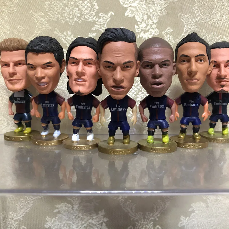 Soccerwe 6.5 cm Height PVC Football Cartoon Star Dolls 2019 PS# Neymar Mbappe Cavani Silva Ibrahimovic Figurines Toy Gift
Soccerwe 6.5 cm Height PVC Football Cartoon Star Dolls 2019 PS# Neymar Mbappe Cavani Silva Ibrahimovic Figurines Toy Gift