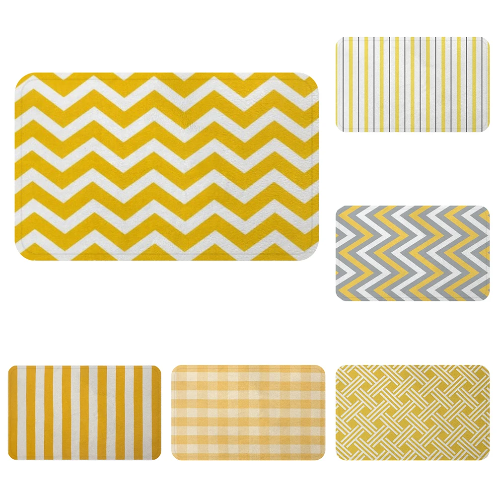 Yellow Stripe Lattice Wavy Geometry Mat Bath Carpet Decorative Anti-Slip Mats Room Car Floor Bar Rugs Door Home Decor Gift
Yellow Stripe Lattice Wavy Geometry Mat Bath Carpet Decorative Anti-Slip Mats Room Car Floor Bar Rugs Door Home Decor Gift