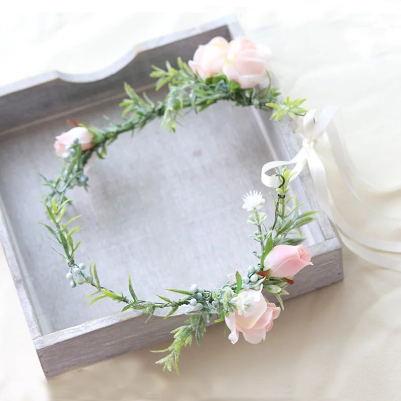 Romantic Pink Flower Bride Wedding Headband Prom Bridal Wedding Greenery Hair Accessories tocados flores bodas
Romantic Pink Flower Bride Wedding Headband Prom Bridal Wedding Greenery Hair Accessories tocados flores bodas