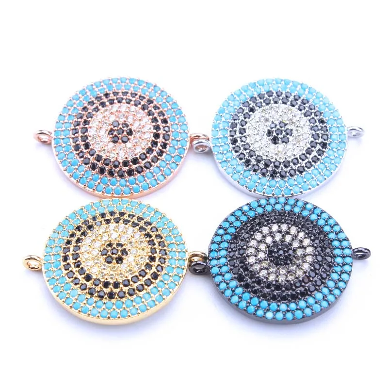 1pc 19*25mm Micro Pave CZ zircon Round Evil Eye charms connectors for women diy bracelet necklace pendant jewelry accessories
1pc 19*25mm Micro Pave CZ zircon Round Evil Eye charms connectors for women diy bracelet necklace pendant jewelry accessories