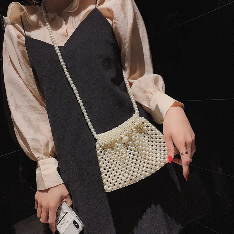 Handmade Pearl Bags Women Handbags Ladies Evening Party Shoulder Bag Elegant Beaded Messenger Crossbody Bags MIni Phone Purse
Handmade Pearl Bags Women Handbags Ladies Evening Party Shoulder Bag Elegant Beaded Messenger Crossbody Bags MIni Phone Purse