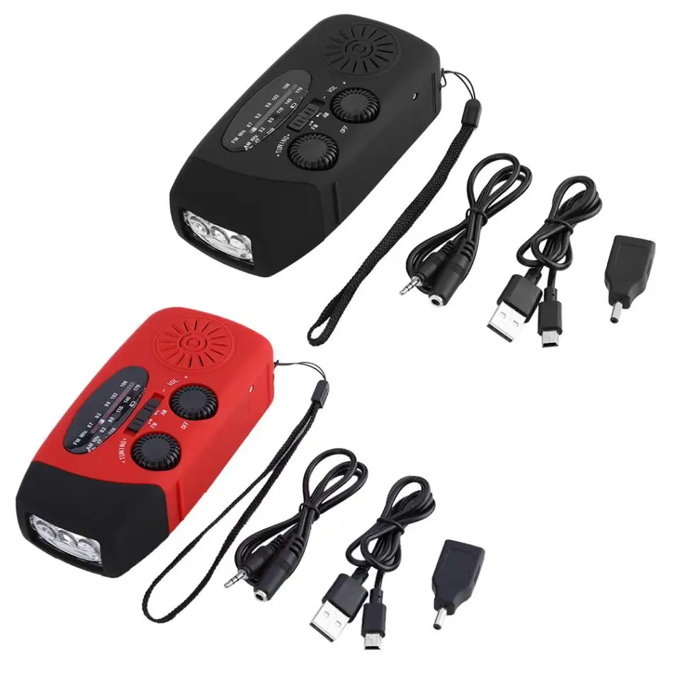 VBESTLIFE Multi-function Mini Protable LED Solar Radio Hand Crank Self Powered Phone Charger 3 LED Flashlight AM / FM / WB Radio
VBESTLIFE Multi-function Mini Protable LED Solar Radio Hand Crank Self Powered Phone Charger 3 LED Flashlight AM / FM / WB Radio