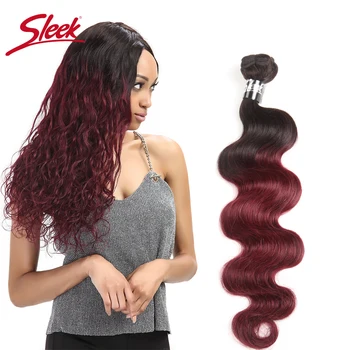Sleek Colorful Hair Extension 3 / 4 Hair Bundles Mink Brazilian Body Wave Hair Weave Bundles Ombre T1b/99J Human Hair Bundles
Sleek Colorful Hair Extension 3 / 4 Hair Bundles Mink Brazilian Body Wave Hair Weave Bundles Ombre T1b/99J Human Hair Bundles