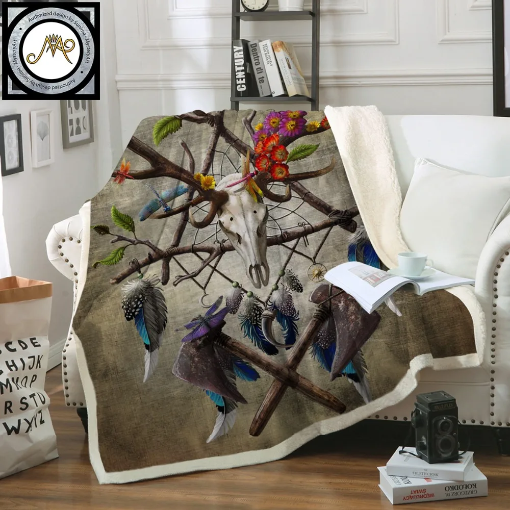 Native American Skull by SunimaArt Throw Blanket Green Black Gothic Home Textiles Tribal Skull Axe Sherpa Fleece Blanket manta
Native American Skull by SunimaArt Throw Blanket Green Black Gothic Home Textiles Tribal Skull Axe Sherpa Fleece Blanket manta