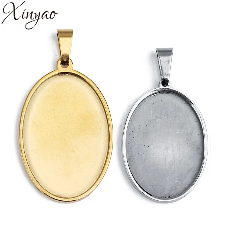 XINYAO 5pcs Gold Color Oval Polishing Necklace Pendant Tray Cabochon Cameo Base Tray Fit DIY Jewelry Makings 18X25mm/30X40mm
XINYAO 5pcs Gold Color Oval Polishing Necklace Pendant Tray Cabochon Cameo Base Tray Fit DIY Jewelry Makings 18X25mm/30X40mm