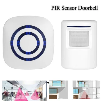 Wireless PIR Motion Sensor Detector Alarm + Receiver Doorbell Anti-theft Home Security Alarm Store Welcome Notice
Wireless PIR Motion Sensor Detector Alarm + Receiver Doorbell Anti-theft Home Security Alarm Store Welcome Notice