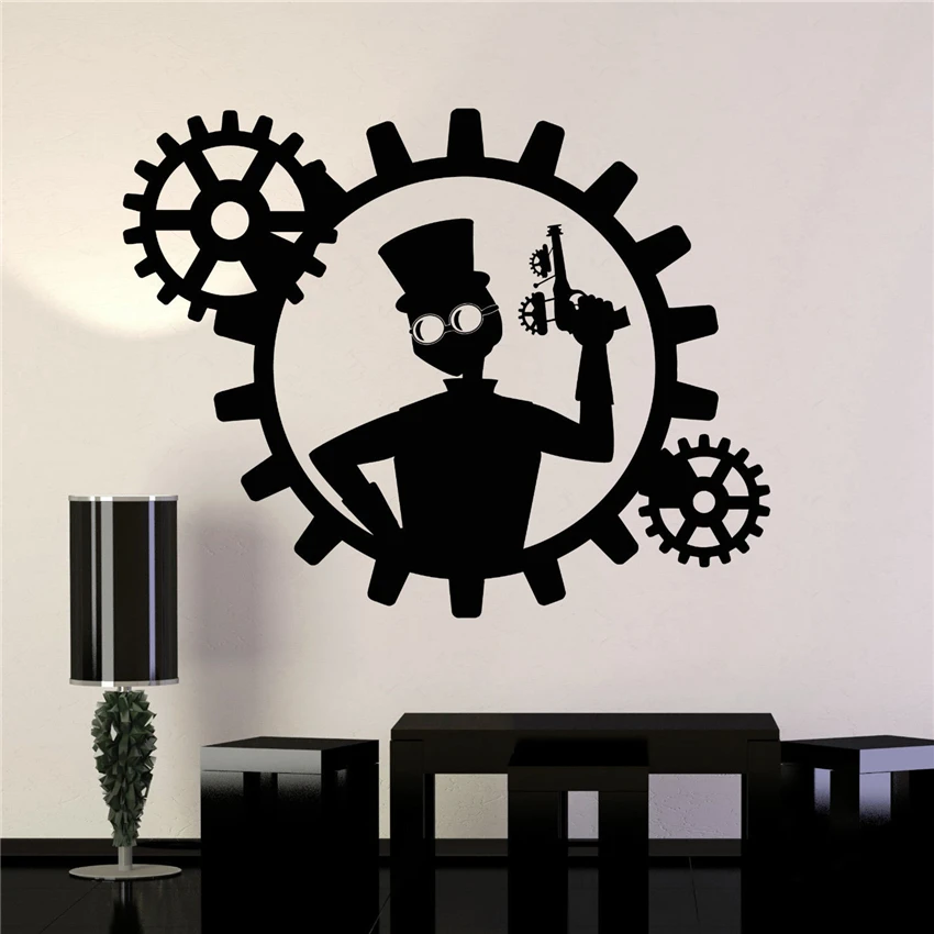 2018 Direct Selling Sale Vinyl Wall Decal Steampunk Man Gun Gears Decor Stickers Murals Home Decals Design Living Sticker D430
2018 Direct Selling Sale Vinyl Wall Decal Steampunk Man Gun Gears Decor Stickers Murals Home Decals Design Living Sticker D430