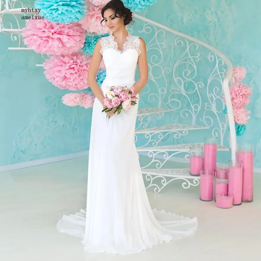 Lace Beach Cheap Wedding Dress 2020 Cap Sleeve White/ Ivory Bridal Gown Chiffon Sweep Train Wedding Dresses Vestido De Noiva
Lace Beach Cheap Wedding Dress 2020 Cap Sleeve White/ Ivory Bridal Gown Chiffon Sweep Train Wedding Dresses Vestido De Noiva