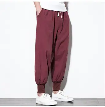 2019 Men's Chinese Style Spring And Summer Casual Beam Pants Harem Pants Large Size Men's Pants Loose Radish Pants Men's Clothin
2019 Men's Chinese Style Spring And Summer Casual Beam Pants Harem Pants Large Size Men's Pants Loose Radish Pants Men's Clothin