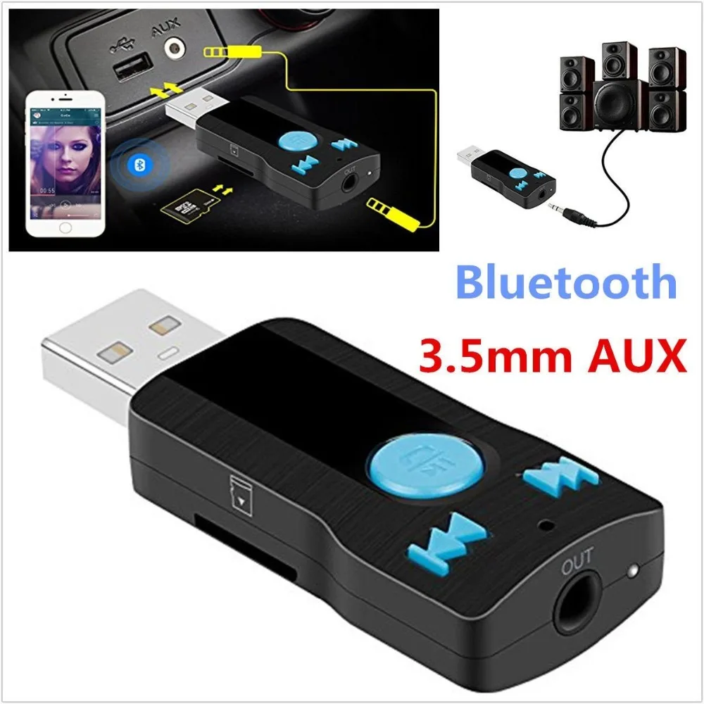 В 1 Автомобильный/домашний USB Bluetooth приемник адаптер 3,5 мм AUX стерео аудио колонки MP3
В 1 Автомобильный/домашний USB Bluetooth приемник адаптер 3,5 мм AUX стерео аудио колонки MP3