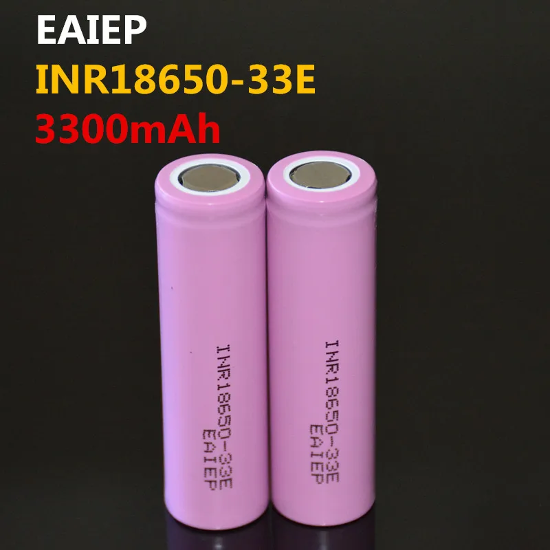 2PCS EAIEP New Original INR18650-33E 3300mAh Li-lon Battery 18650 3.7V Power Rechargeable batteries Max 30A discharge EAIEP E-ci
2PCS EAIEP New Original INR18650-33E 3300mAh Li-lon Battery 18650 3.7V Power Rechargeable batteries Max 30A discharge EAIEP E-ci