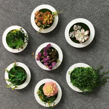 Hanging Planter Artificial Plant Wall-Mounted Succulent Plant Bonsai Innovative 3D Circular Photo Frame Wall Decorations
Hanging Planter Artificial Plant Wall-Mounted Succulent Plant Bonsai Innovative 3D Circular Photo Frame Wall Decorations