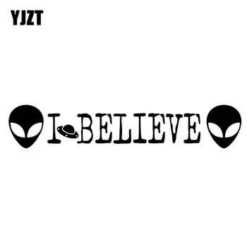 YJZT 17.8CM*3.4CM I BELIEVE Vinyl Decal Car Sticker UFO Alien Black/Silver C3-0490
YJZT 17.8CM*3.4CM I BELIEVE Vinyl Decal Car Sticker UFO Alien Black/Silver C3-0490