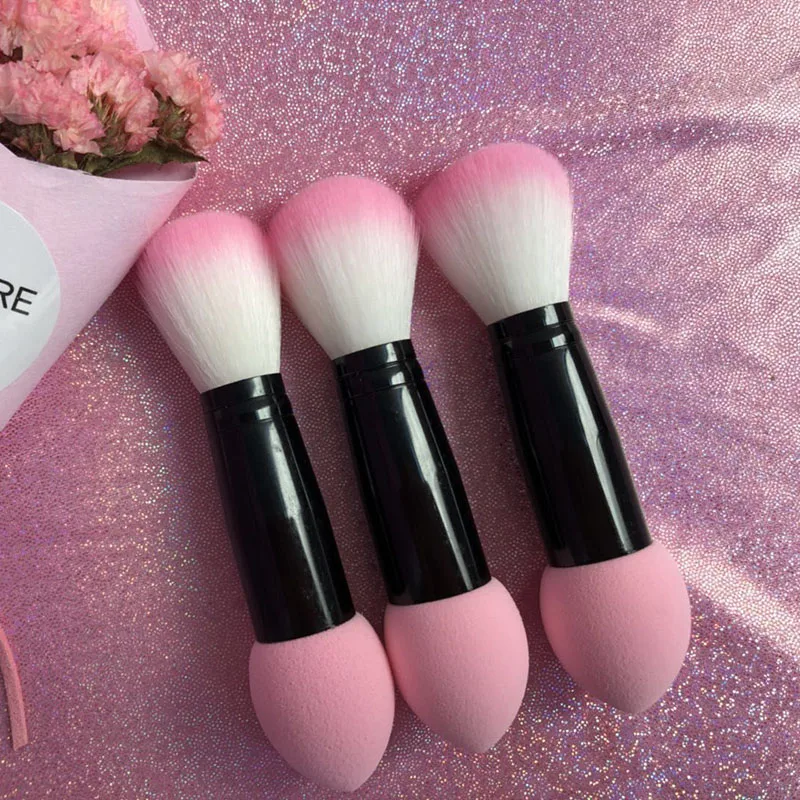 1pc Professional blusher brush Nylon Make up Brushes Two Head Metal Cosmetic Tools with Sponge
1pc Professional blusher brush Nylon Make up Brushes Two Head Metal Cosmetic Tools with Sponge