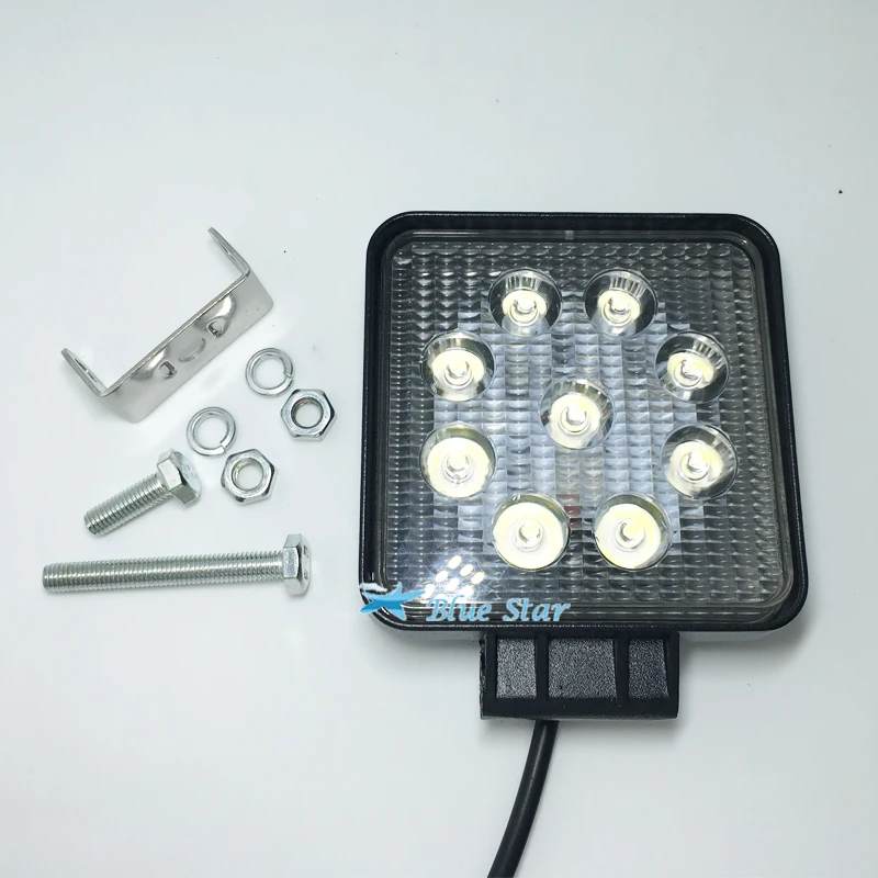 4 Inch 27W High-Power Square LED Work Light 12V Spot/Flood beam For 4x4 Offroad ATV Truck Tractor Motorcycle Driving Fog Lights
4 Inch 27W High-Power Square LED Work Light 12V Spot/Flood beam For 4x4 Offroad ATV Truck Tractor Motorcycle Driving Fog Lights