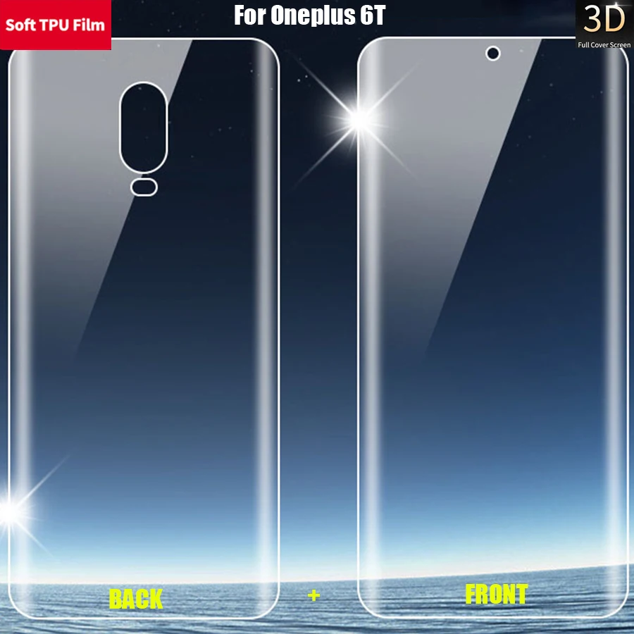 3D Edge Curved Clear Soft TPU Full Cover Screen Protector Guard For Oneplus 6T 6 7 Pro 5G Front Back HD Ultrathin Film Not Glass
3D Edge Curved Clear Soft TPU Full Cover Screen Protector Guard For Oneplus 6T 6 7 Pro 5G Front Back HD Ultrathin Film Not Glass