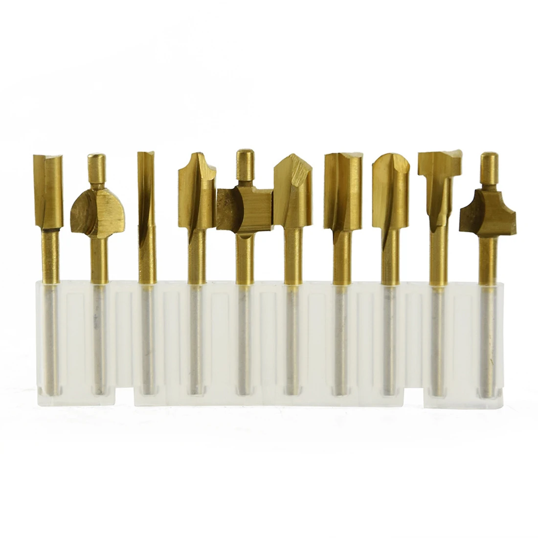 10pcs/set HSS Titanium Router Bits Wood Cutter Milling Rotary Tool Engraving Machine Knife Sharpening Slot set
10pcs/set HSS Titanium Router Bits Wood Cutter Milling Rotary Tool Engraving Machine Knife Sharpening Slot set