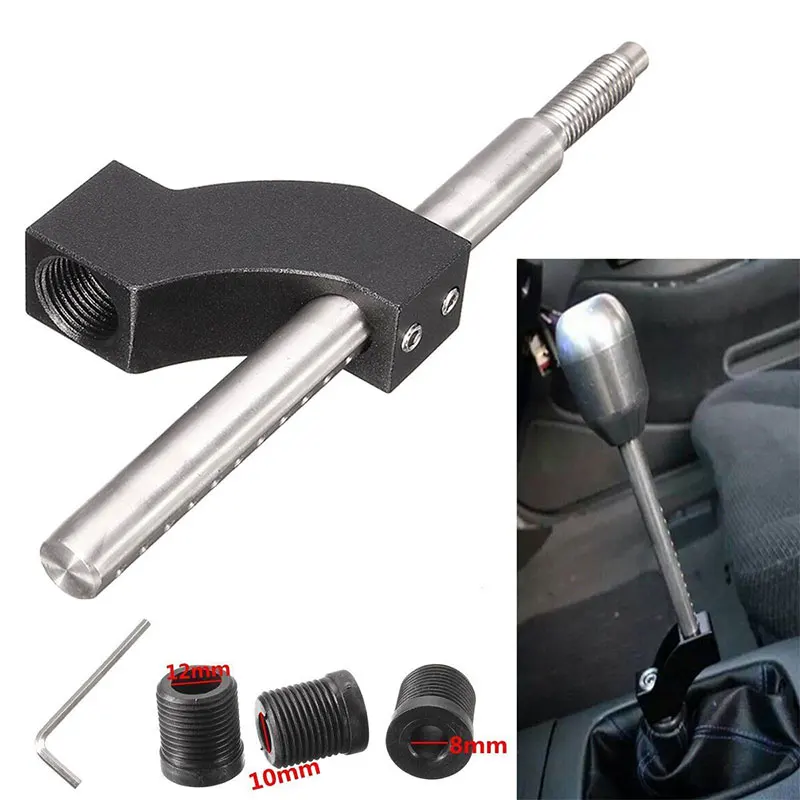 Durable Shift Lever Vehicle Parts Shift Knob Extender Black Stainless Steel Stable 12/10/ 8mm Firm Car Shift Lever
Durable Shift Lever Vehicle Parts Shift Knob Extender Black Stainless Steel Stable 12/10/ 8mm Firm Car Shift Lever