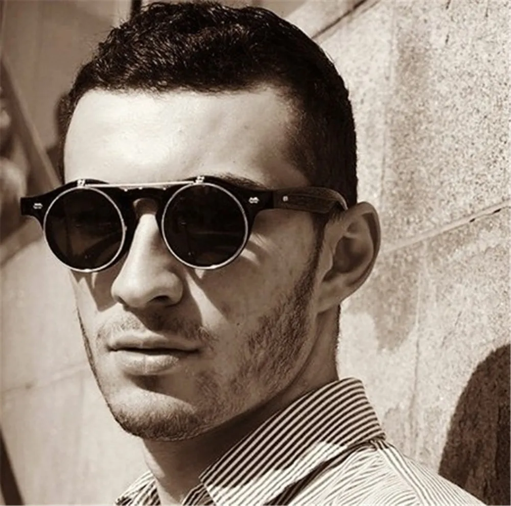 JackJad 2019 Fashion Vintage Round SteamPunk Flip Up Sunglasses Classic Double Layer Clamshell Design Sun Glasses Oculos De Sol
JackJad 2019 Fashion Vintage Round SteamPunk Flip Up Sunglasses Classic Double Layer Clamshell Design Sun Glasses Oculos De Sol