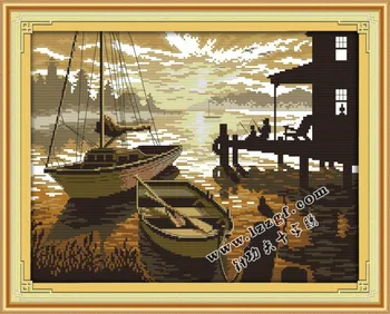 Needlework,DIY DMC Cross stitch,Set For Embroidery kit,Scenic,cottage,Boat, sea sky Pattern Counted Cross-Stitch,Sewing Kit
Needlework,DIY DMC Cross stitch,Set For Embroidery kit,Scenic,cottage,Boat, sea sky Pattern Counted Cross-Stitch,Sewing Kit