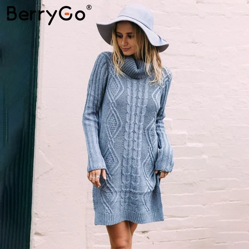 BerryGo Turtleneck high split knitting sweater women Autumn winter long sleeve 2017 pullover pull femme streetwear soft jumper
BerryGo Turtleneck high split knitting sweater women Autumn winter long sleeve 2017 pullover pull femme streetwear soft jumper