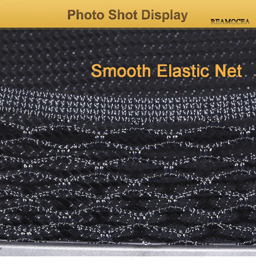 Reamocea Universal Car Stick-on Seat Side Back Storage Net Bag String Elastic Mesh Bag Mesh Pocket Organizer Adhesive Holder (12)