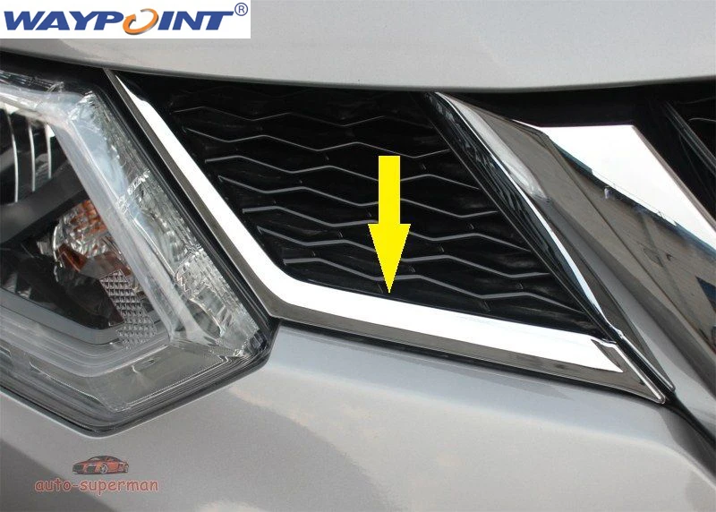 Chrome Front Grille molding Trim cover 2PC For Nissan X trail T32 2014 2015 2016
Chrome Front Grille molding Trim cover 2PC For Nissan X trail T32 2014 2015 2016