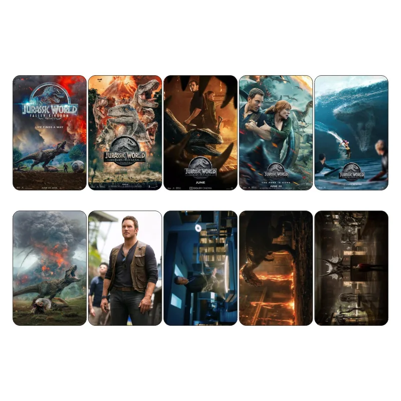 10 pcs/lot Jurassic World Fallen Kingdom Movie Poster Collectibles Sticker Card Decoration Scrapbooking Stickers Pack
10 pcs/lot Jurassic World Fallen Kingdom Movie Poster Collectibles Sticker Card Decoration Scrapbooking Stickers Pack