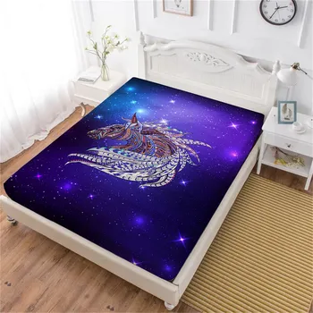 Animal Horse Designer Bed Sheet Purple Galaxy Fitted Sheet Colorful Bedclothes King Queen Mattress Cover Home Textile D40
Animal Horse Designer Bed Sheet Purple Galaxy Fitted Sheet Colorful Bedclothes King Queen Mattress Cover Home Textile D40