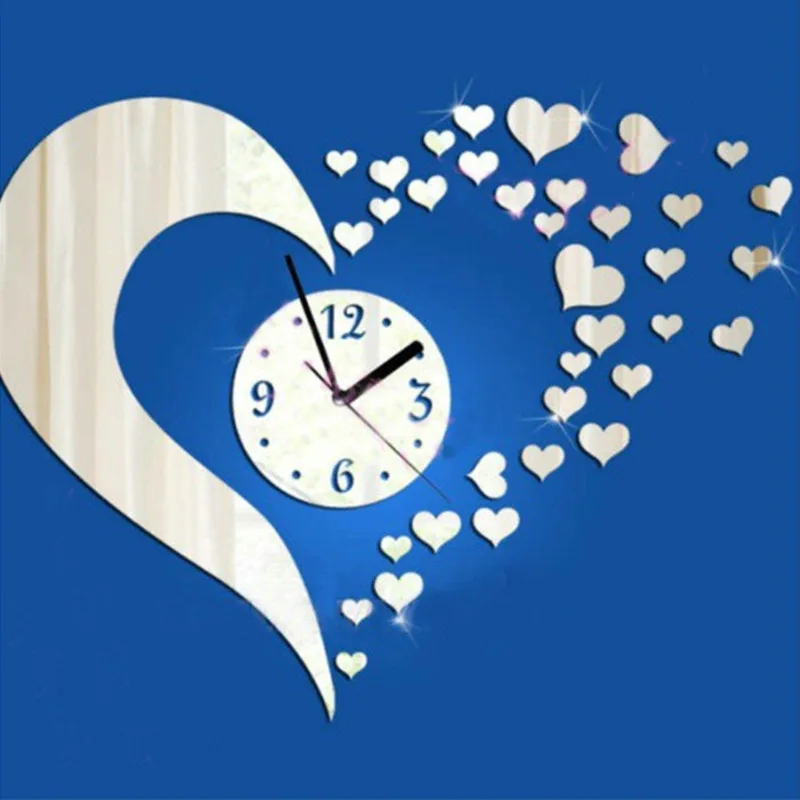 3D Wall Clock Modern Design DIY klok Heart Wall Sticker Decal Set for Home Decorationduvar saati reloj de cocina de pared
3D Wall Clock Modern Design DIY klok Heart Wall Sticker Decal Set for Home Decorationduvar saati reloj de cocina de pared