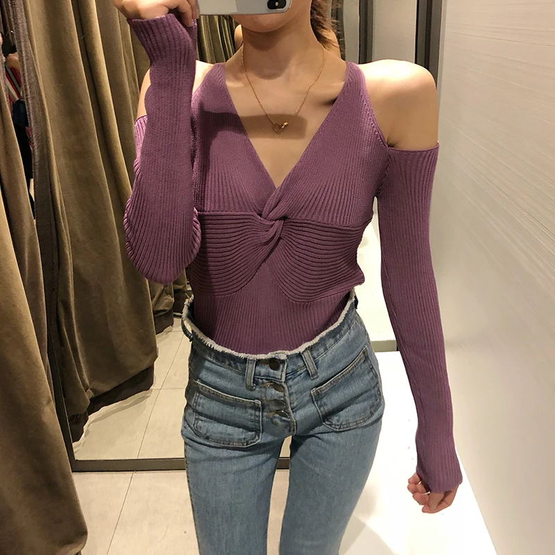 2018 slimming shoulders neckline network celebrity lazy wind knit sweater long-sleeved women's top
2018 slimming shoulders neckline network celebrity lazy wind knit sweater long-sleeved women's top