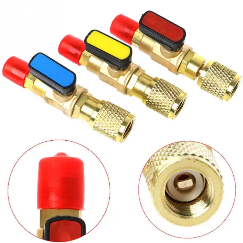 3pcs R410A Refrigerant Valve AC Charging Hoses Brass Straight Ball Valves for Refrigeration Manifold Gauges 3 Colors
3pcs R410A Refrigerant Valve AC Charging Hoses Brass Straight Ball Valves for Refrigeration Manifold Gauges 3 Colors