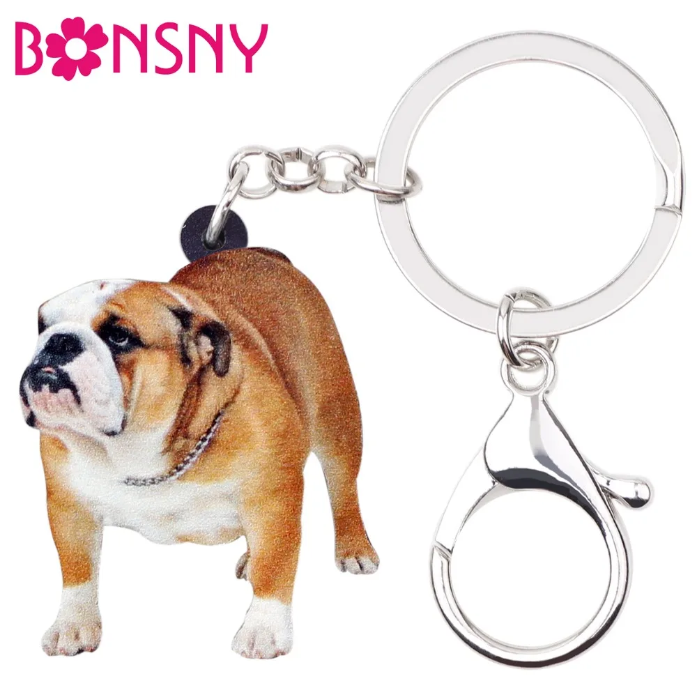 Bonsny Acrylic British Bulldog Pug Dog Key Chains Keychain Rings Gift For Women Girls Ladies Handbag Car Charms Animal Jewelry
Bonsny Acrylic British Bulldog Pug Dog Key Chains Keychain Rings Gift For Women Girls Ladies Handbag Car Charms Animal Jewelry