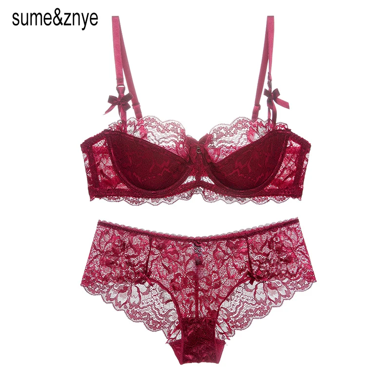 new 2019 Women sexy transparent lingerie Red embroidery half cup comfortable breathable Sexy Lace Lingerie Underwear bra set
new 2019 Women sexy transparent lingerie Red embroidery half cup comfortable breathable Sexy Lace Lingerie Underwear bra set