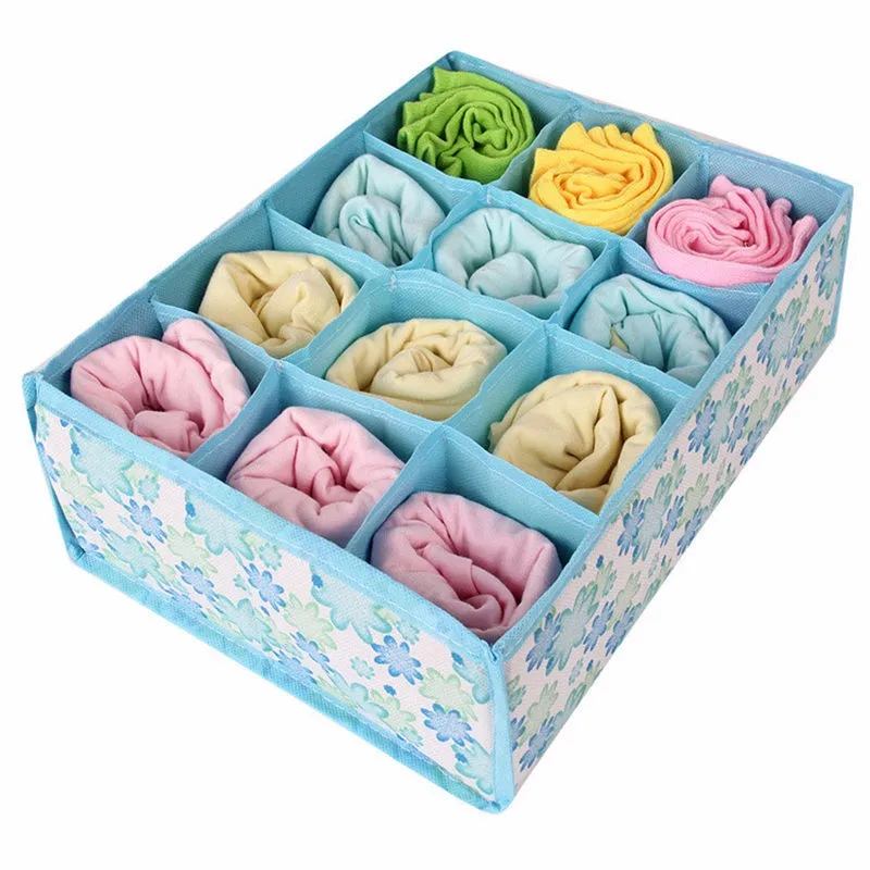 12 Cells Storage Boxes For Ties Socks Shorts Bra Underwear Divider Drawer Lidded Closet Home Organizer ropa interior organizador
12 Cells Storage Boxes For Ties Socks Shorts Bra Underwear Divider Drawer Lidded Closet Home Organizer ropa interior organizador