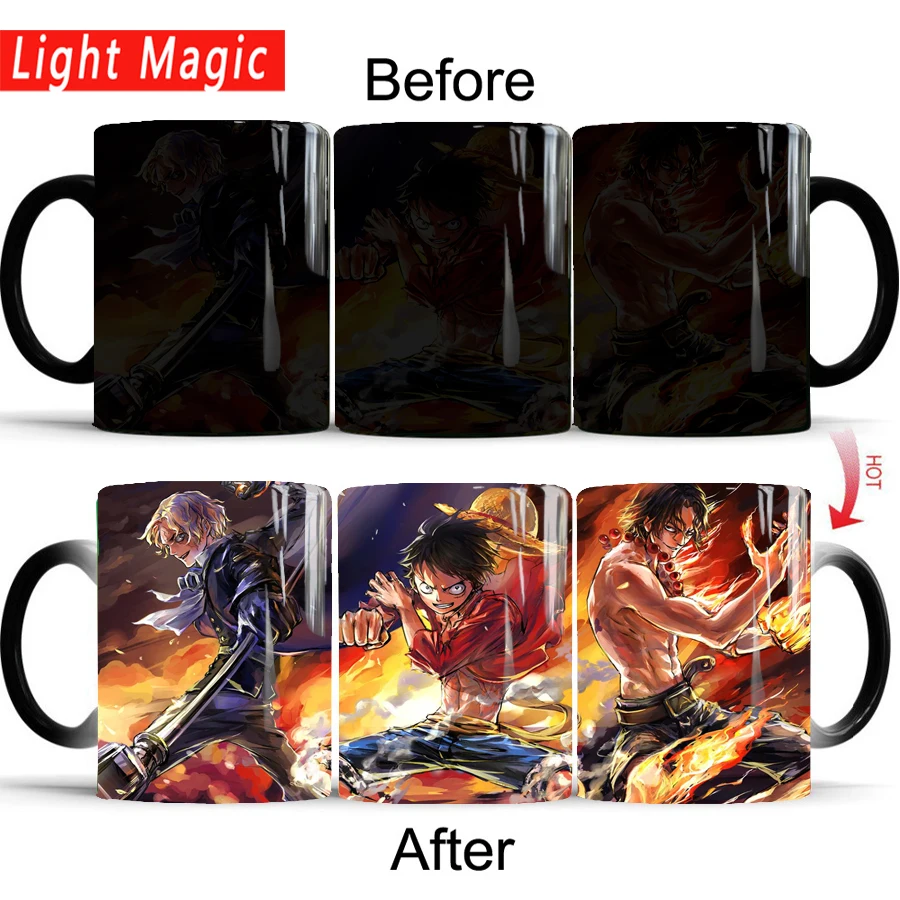 luffy sabo ace One Piece mugs coffee mug heat changing color Heat reveal travel magic mugs cup best gift for your friends
luffy sabo ace One Piece mugs coffee mug heat changing color Heat reveal travel magic mugs cup best gift for your friends