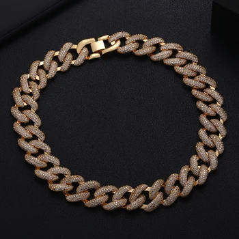 Accking Full CZ Statement Cuban Link Chain Choker Necklace adjust for Man or Women Bijoux Wholesale free shipping
Accking Full CZ Statement Cuban Link Chain Choker Necklace adjust for Man or Women Bijoux Wholesale free shipping