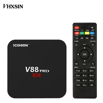 

VHXSIN 2pcs/lot V88 PRO 2GB RAM 16GB ROM RK3229 Quad Core 4K Smart TV Box Android 7.1