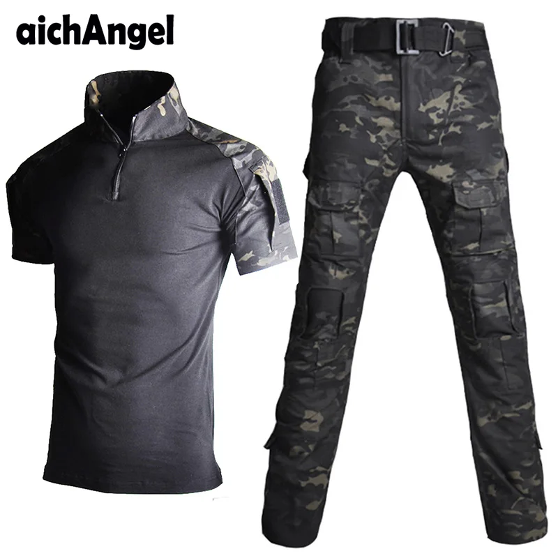 Tactical Military Uniform Summer Short Shirt Army of The Combat Uniform Tactical Pants with Knee Pads Camouflage Hunting Clothes
Tactical Military Uniform Summer Short Shirt Army of The Combat Uniform Tactical Pants with Knee Pads Camouflage Hunting Clothes