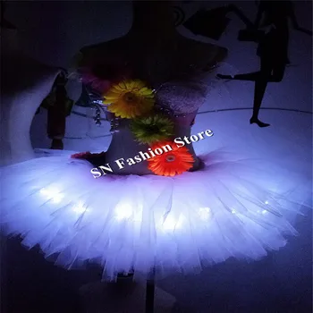BC15Led light costumes ballroom dance ballet skirt glowing luminous light dresses princess singer stage wears cloth performance 
BC15Led light costumes ballroom dance ballet skirt glowing luminous light dresses princess singer stage wears cloth performance