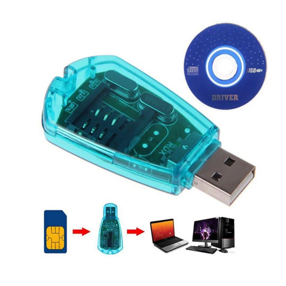 USB Cellphone Standard Sim Card Reader/Writer/Copy/Cloner/Backup Kit SIM Card Reader GSM CDMA Cellphone SMS Backup
USB Cellphone Standard Sim Card Reader/Writer/Copy/Cloner/Backup Kit SIM Card Reader GSM CDMA Cellphone SMS Backup